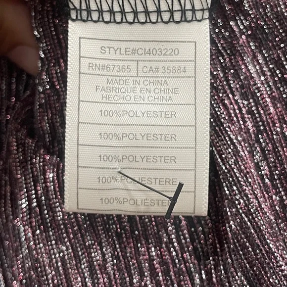 Shimmering Pink and Black Jumpsuit by Cupcakes and Cashmere - Picture 9 of 10